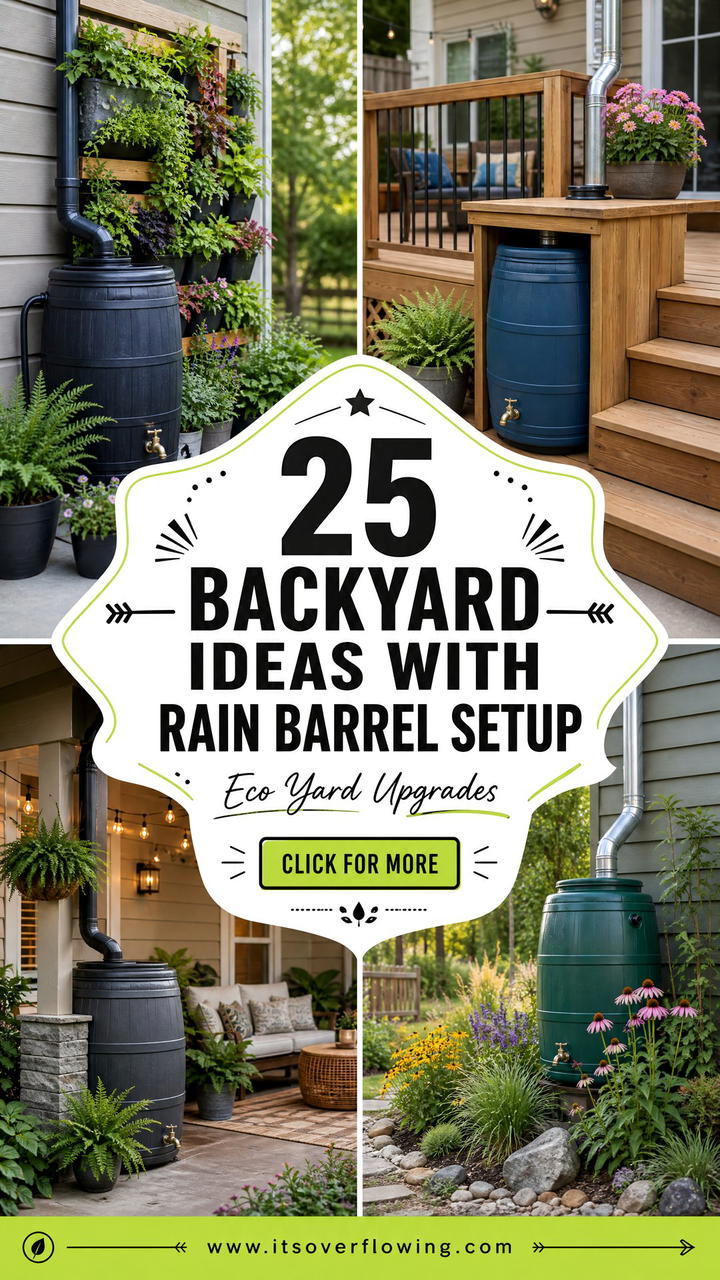 25 backyard ideas with rain barrel setup for Eco Yards - 25 backyard ideas with rain barrel setup for Eco Yards