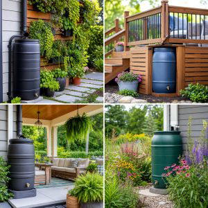 25 backyard ideas with rain barrel setup for Eco Yards