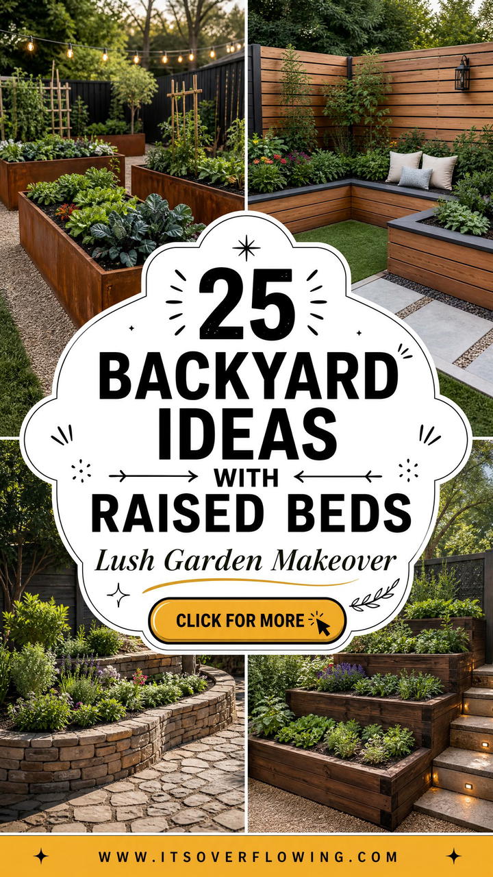 25 backyard ideas with raised beds for a Lush Garden Makeover - 25 backyard ideas with raised beds for a Lush Garden Makeover