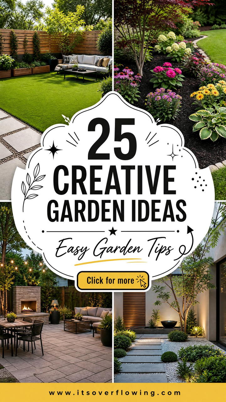 25 creative garden ideas with low maintenance design Tips - 25 creative garden ideas with low maintenance design Tips