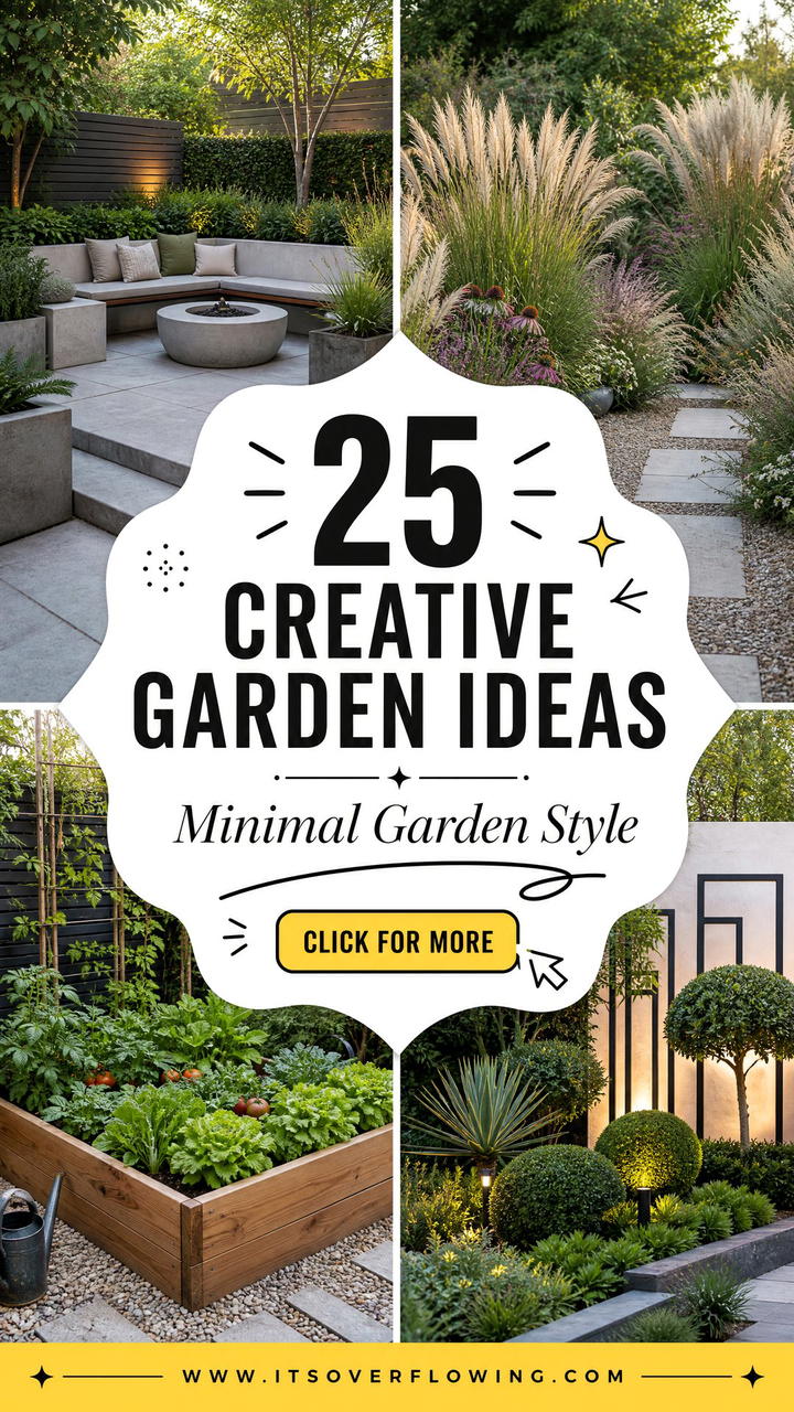 25 creative garden ideas with minimal planting palette for Style - 25 creative garden ideas with minimal planting palette for Style
