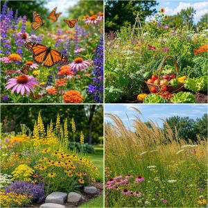 25 creative garden ideas with native wildflowers for Pollinators