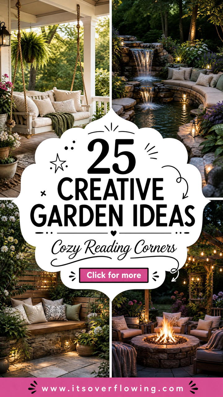 25 creative garden ideas with outdoor reading spaces to Love - 25 creative garden ideas with outdoor reading spaces to Love