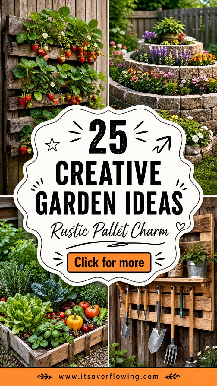 25 creative garden ideas with pallet planters for Rustic Charm - 25 creative garden ideas with pallet planters for Rustic Charm