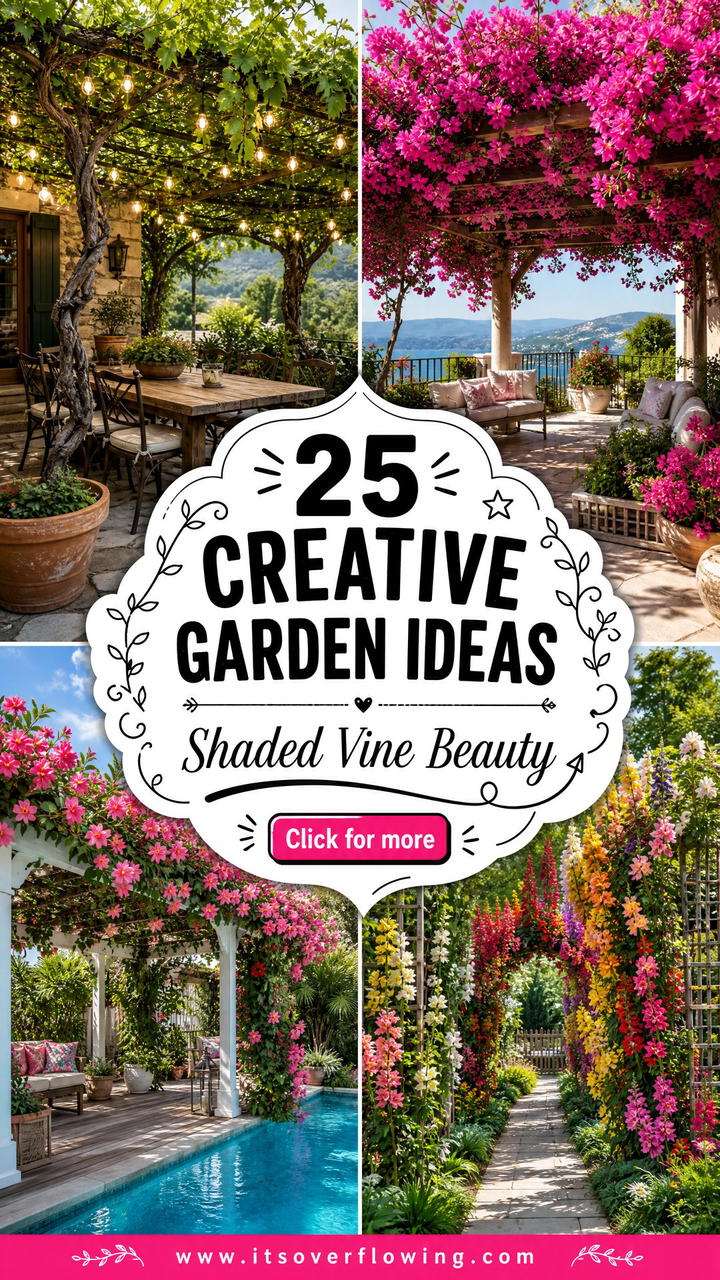 25 creative garden ideas with pergola vines for Shaded Beauty - 25 creative garden ideas with pergola vines for Shaded Beauty