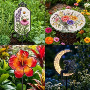 25 creative garden ideas with personalized signs for Unique Style