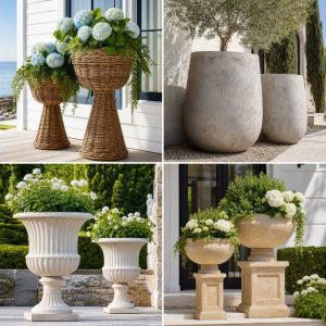 25 front porch decor ideas with pedestal planters To Try