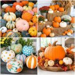 25 front porch decor ideas with real pumpkins For Fall