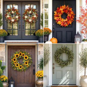 25 front porch decor ideas with wreaths For Every Season