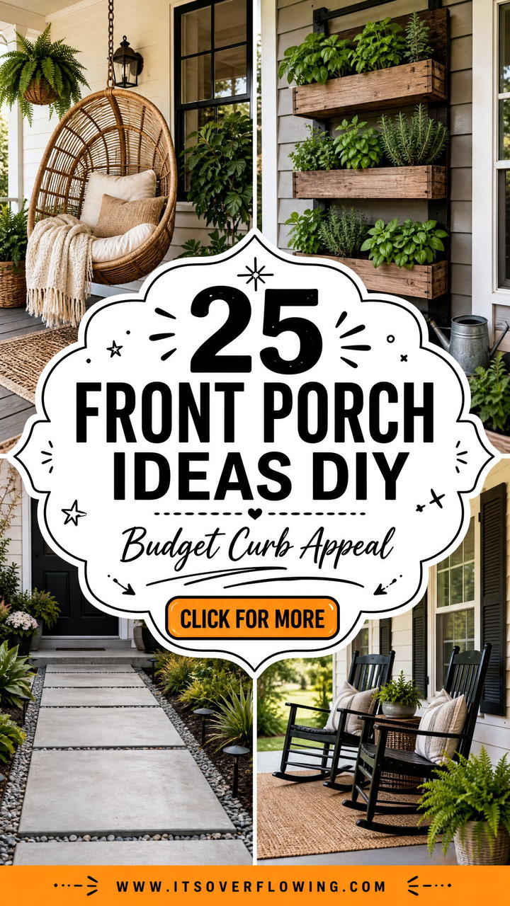 25 front porch ideas diy For Budget-Friendly Curb Appeal - 25 front porch ideas diy For Budget-Friendly Curb Appeal