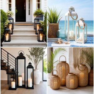 25 front porch ideas with candle lanterns for Warm Evening Glow