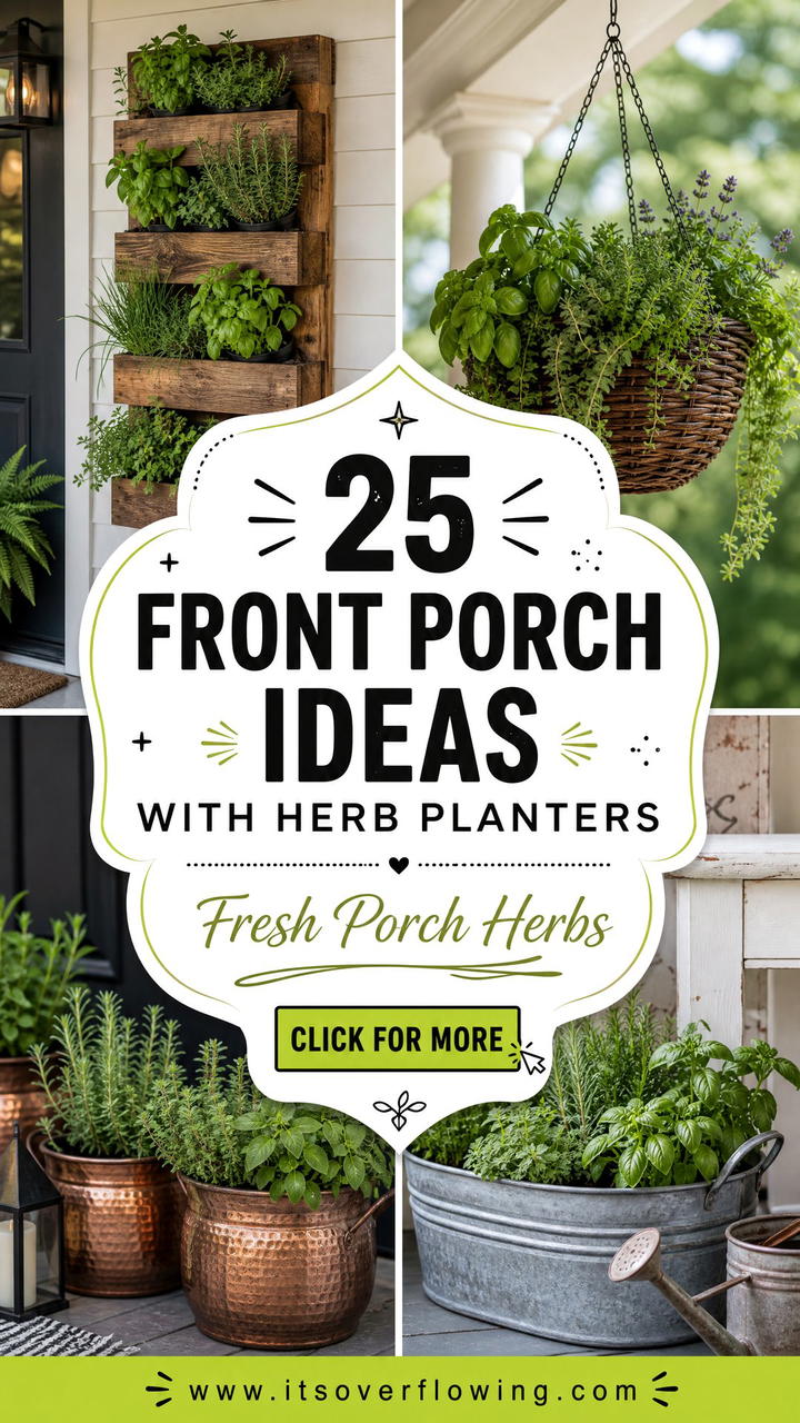 25 front porch ideas with herb planters for Fresh Curb Appeal - 25 front porch ideas with herb planters for Fresh Curb Appeal