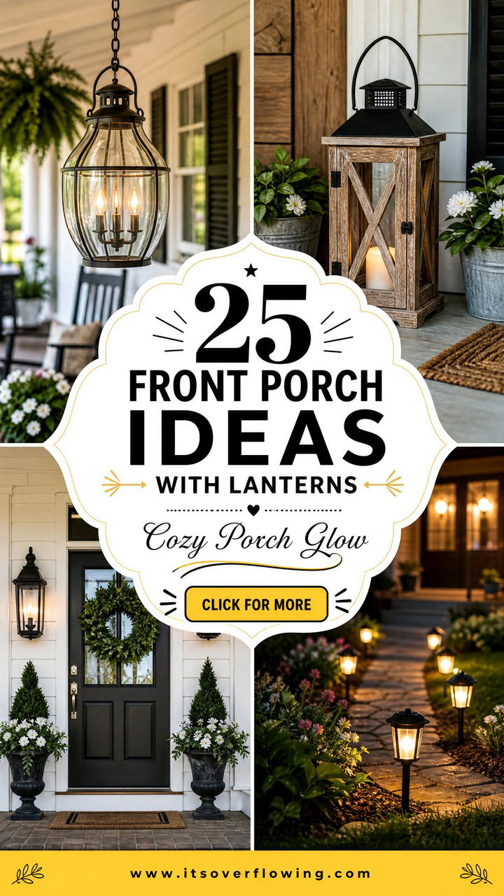 25 front porch ideas with lanterns for Cozy Welcoming Curb Appeal - 25 front porch ideas with lanterns for Cozy Welcoming Curb Appeal
