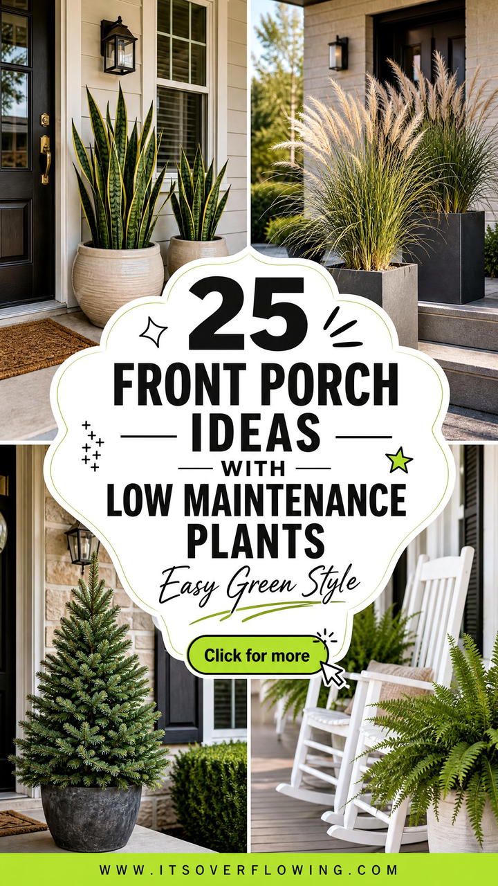 25 front porch ideas with low maintenance plants for Easy Style - 25 front porch ideas with low maintenance plants for Easy Style