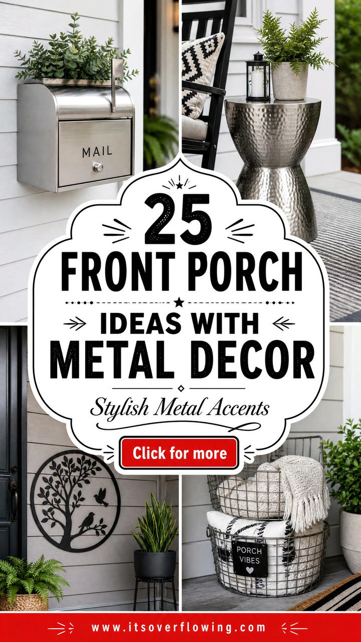 25 front porch ideas with metal decor for Stylish Curb Appeal - 25 front porch ideas with metal decor for Stylish Curb Appeal