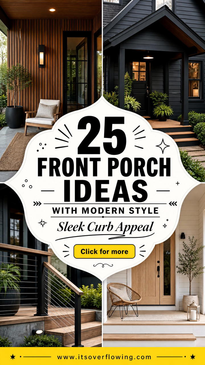 25 front porch ideas with modern style for Sleek Curb Appeal - 25 front porch ideas with modern style for Sleek Curb Appeal