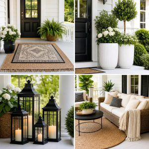 25 front porch ideas with neutral decor for Timeless Curb Appeal