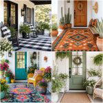 25 front porch ideas with outdoor rug for Cozy Curb Appeal