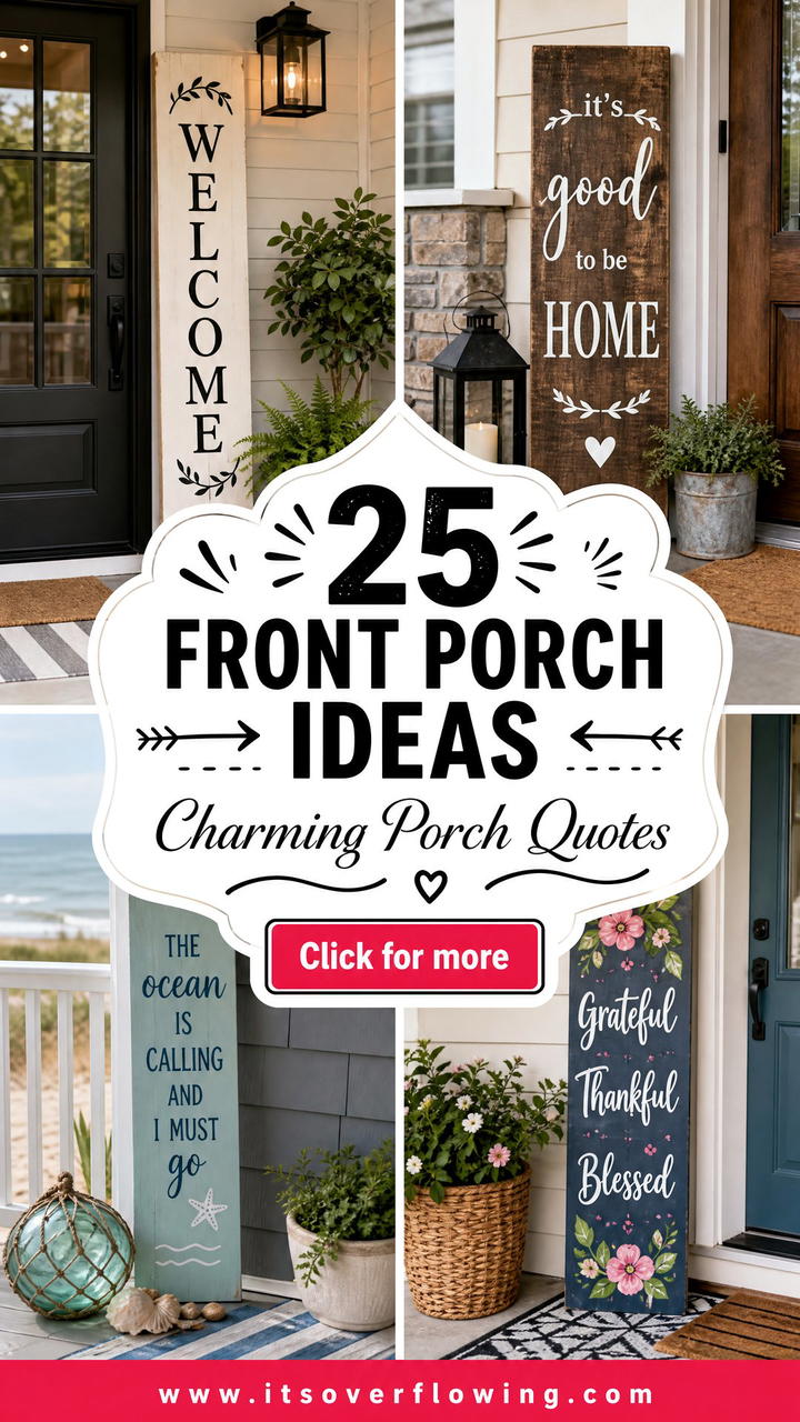 25 front porch ideas with signs and quotes for Charm - 25 front porch ideas with signs and quotes for Charm