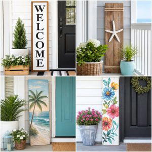 25 front porch ideas with signs and quotes for Charm