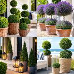 25 front porch ideas with topiaries for Elegant Curb Appeal