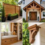 25 front porch ideas with wood accents for Natural Charm