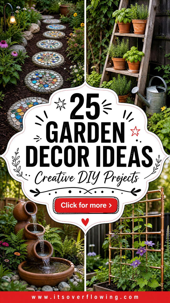 25 garden decor ideas diy Creative Projects for Any Yard - 25 garden decor ideas diy: Creative Projects for Any Yard