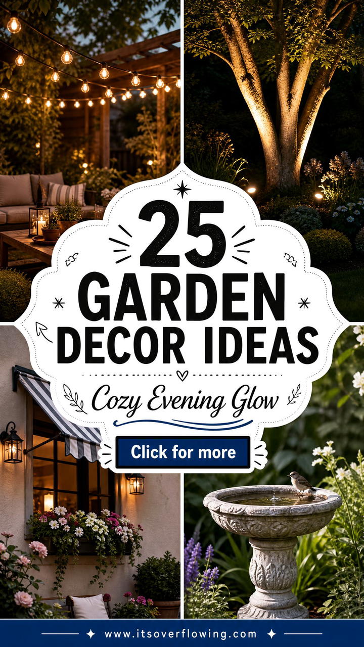 25 garden decor ideas for cozy evenings Outdoors - 25 garden decor ideas for cozy evenings Outdoors