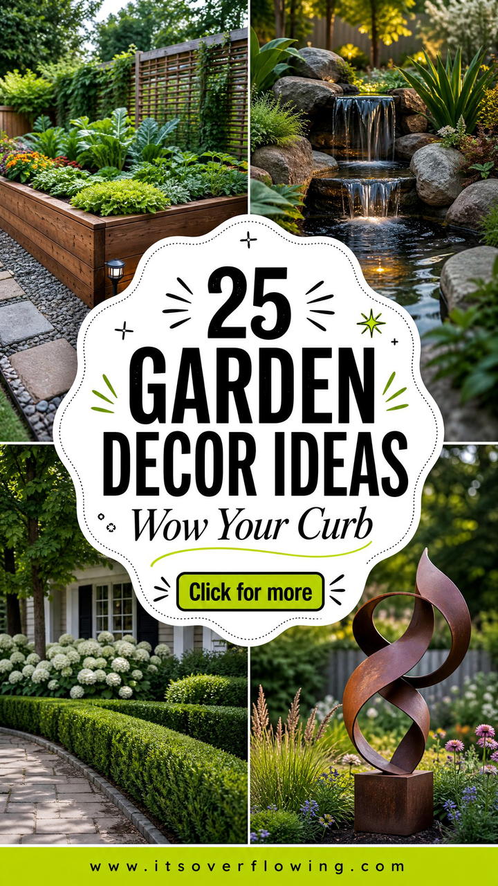 25 garden decor ideas for curb appeal That Wow - 25 garden decor ideas for curb appeal That Wow
