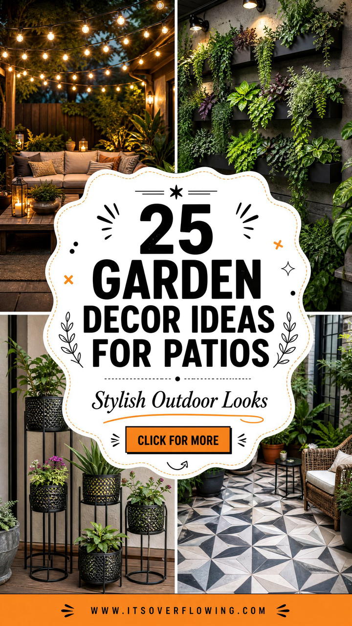 25 garden decor ideas for patios Stylish Outdoor Looks - 25 garden decor ideas for patios: Stylish Outdoor Looks