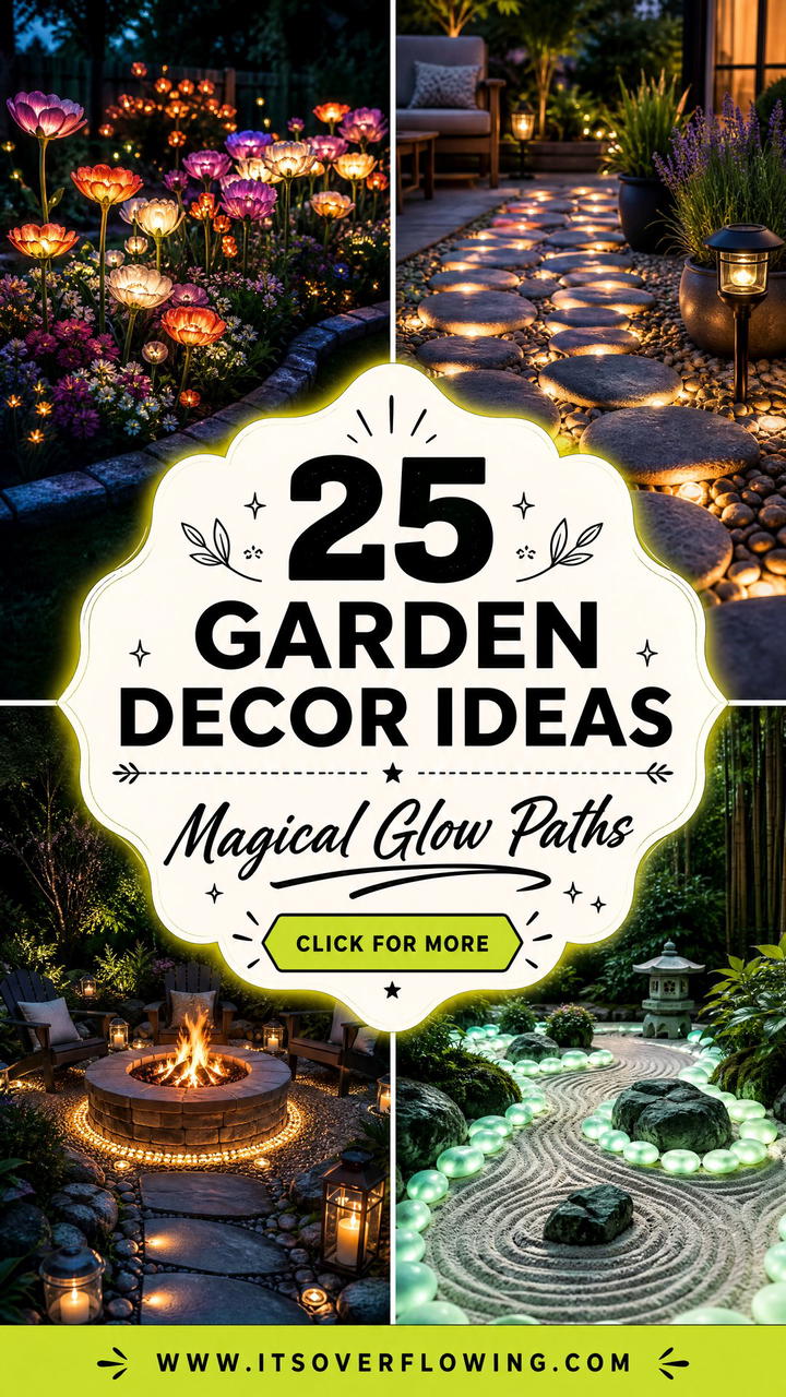 25 garden decor ideas with glow stones for magical paths - 25 garden decor ideas with glow stones for magical paths