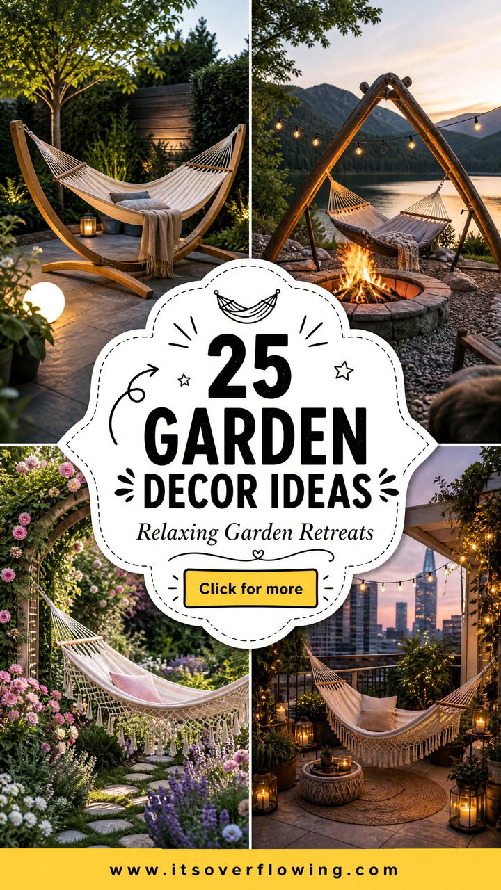 25 garden decor ideas with hammocks for relaxing retreats - 25 garden decor ideas with hammocks for relaxing retreats