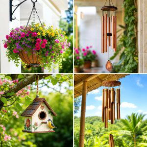 25 garden decor ideas with hanging decor for magical spaces