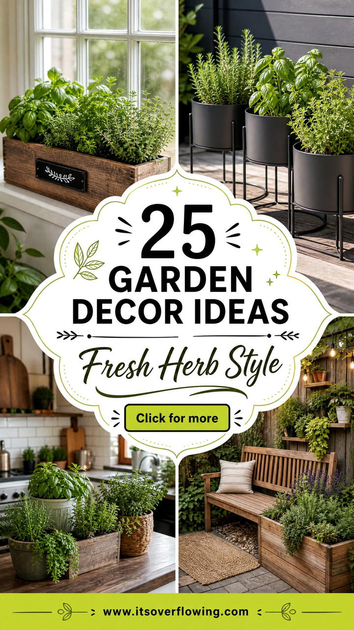 25 garden decor ideas with herb displays for fresh style - 25 garden decor ideas with herb displays for fresh style