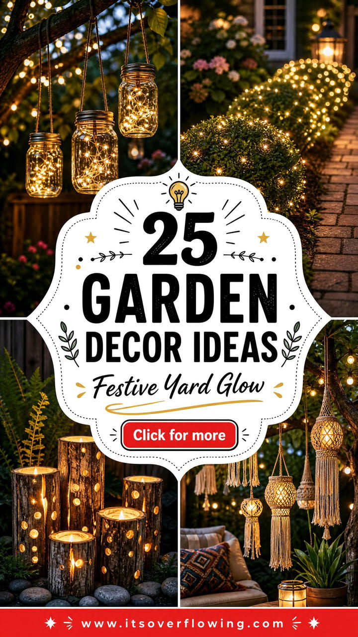 25 garden decor ideas with holiday lights for festive yards - 25 garden decor ideas with holiday lights for festive yards