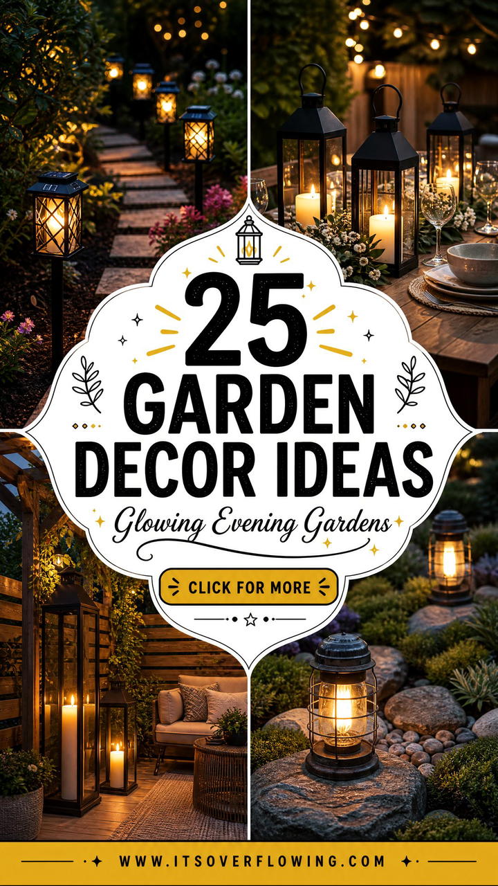 25 garden decor ideas with lanterns for glowing evenings - 25 garden decor ideas with lanterns for glowing evenings