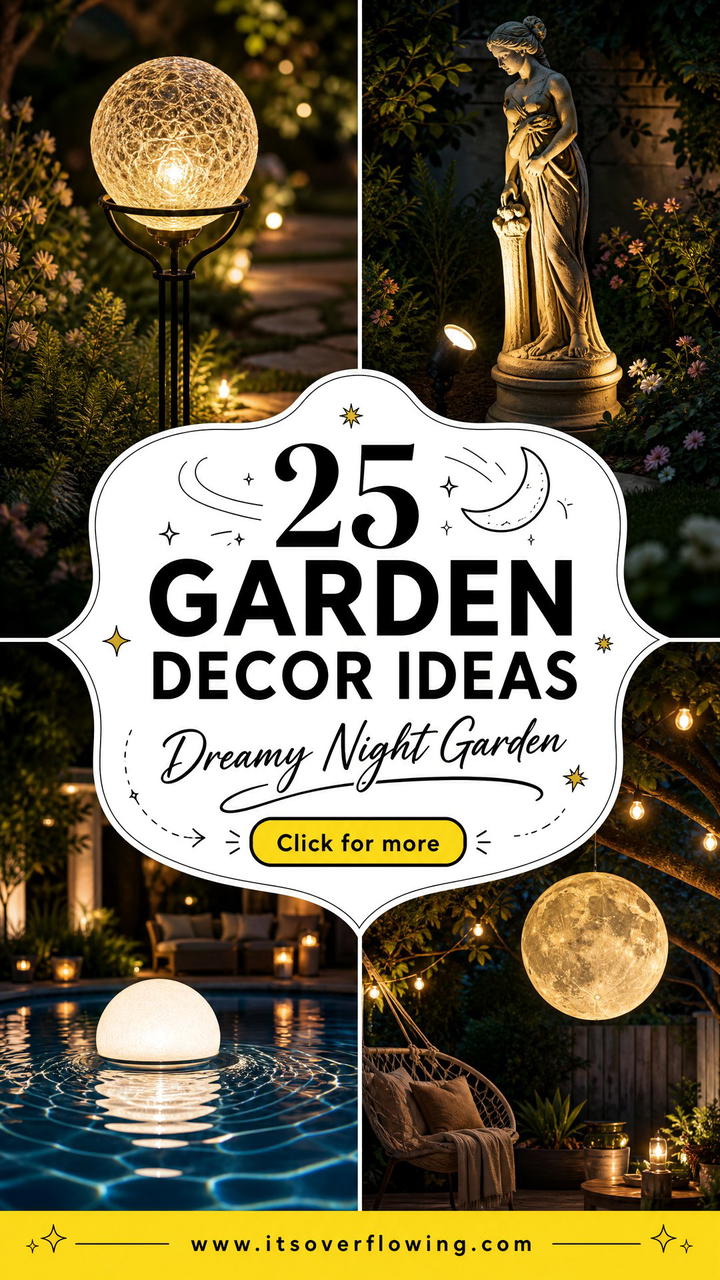 25 garden decor ideas with lights for a dreamy night garden - 25 garden decor ideas with lights for a dreamy night garden
