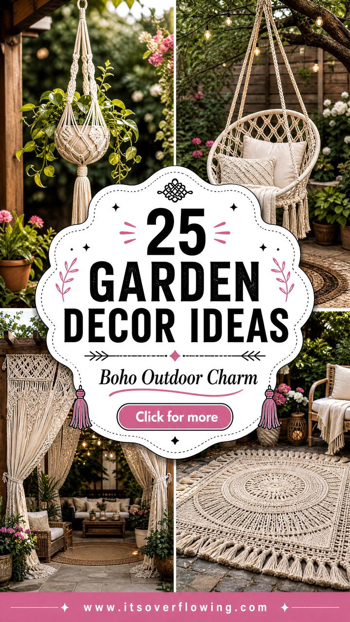 25 garden decor ideas with macrame for boho outdoor charm - 25 garden decor ideas with macrame for boho outdoor charm