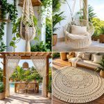 25 garden decor ideas with macrame for boho outdoor charm