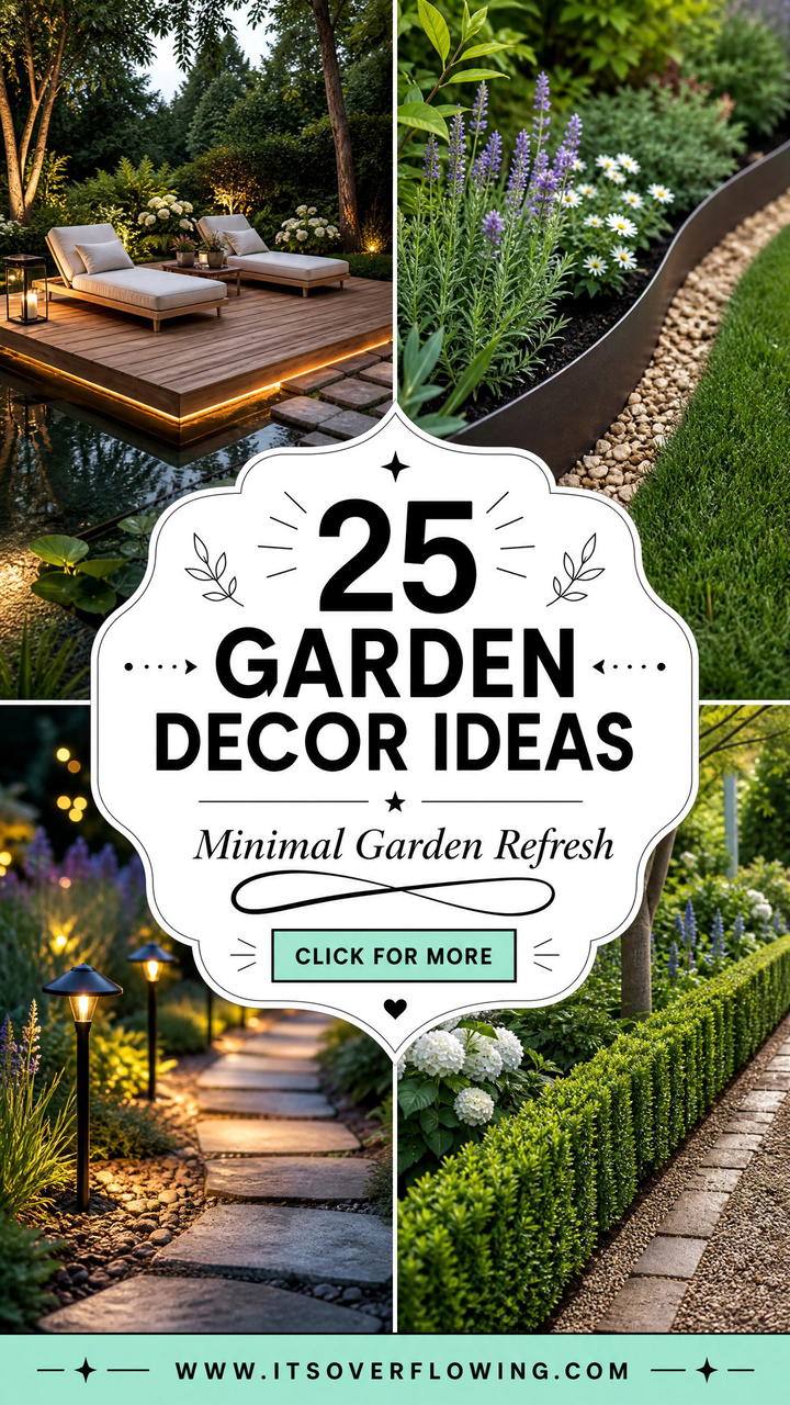 25 garden decor ideas with minimalist accents to refresh - 25 garden decor ideas with minimalist accents to refresh