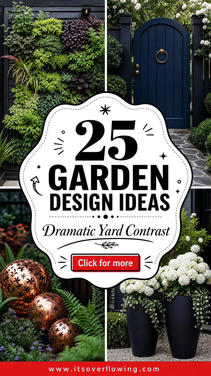 25 garden design ideas with bold contrast Dramatic Yard Style - 25 garden design ideas with bold contrast: Dramatic Yard Style