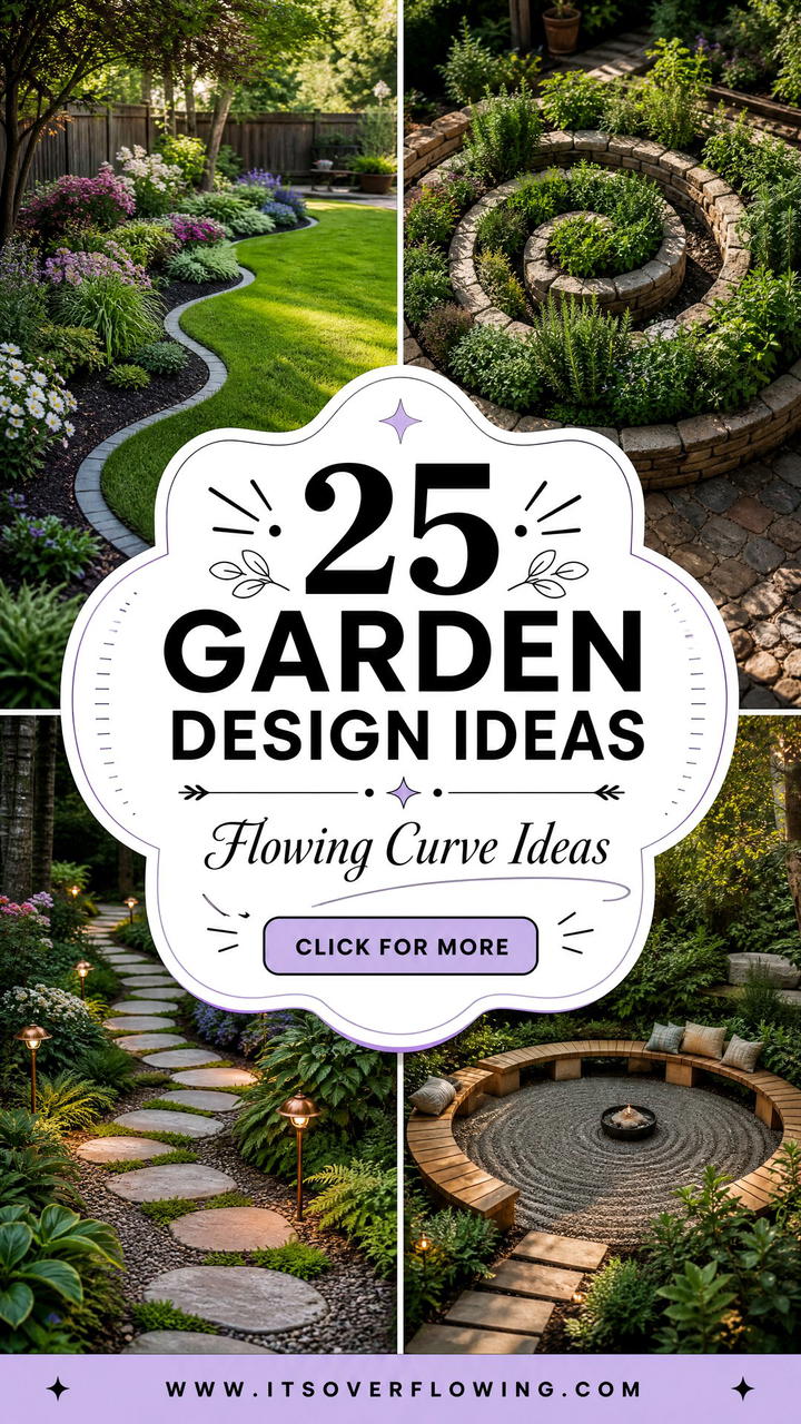 25 garden design ideas with curves for Flowing Spaces Now - 25 garden design ideas with curves for Flowing Spaces Now