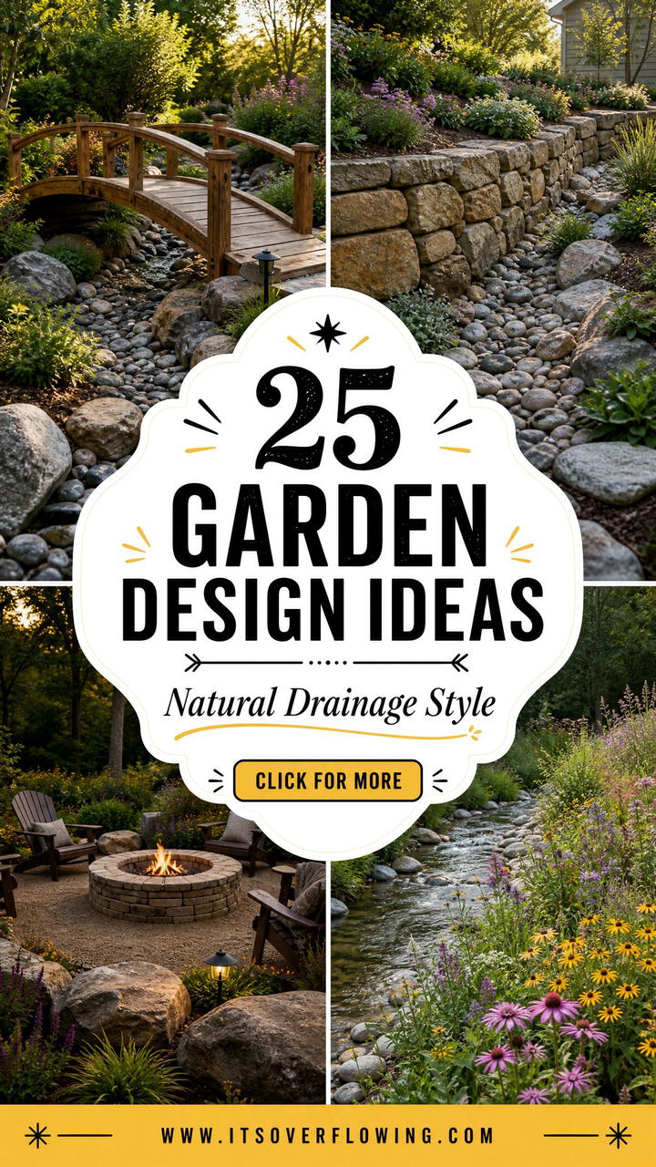 25 garden design ideas with dry creek beds Natural Drainage - 25 garden design ideas with dry creek beds: Natural Drainage