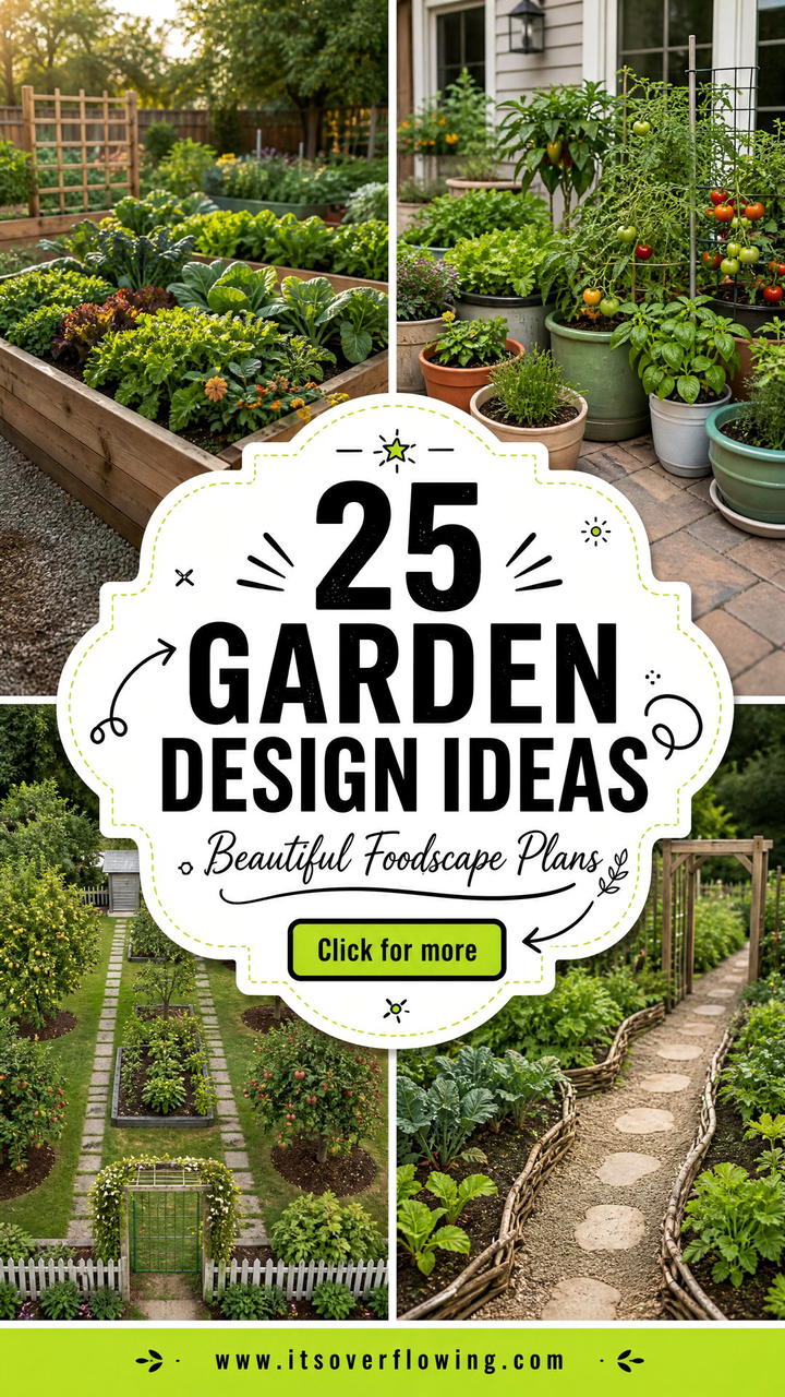 25 garden design ideas with edible plants Beautiful Foodscapes - 25 garden design ideas with edible plants: Beautiful Foodscapes
