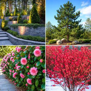25 garden design ideas with evergreen structure Year-Round