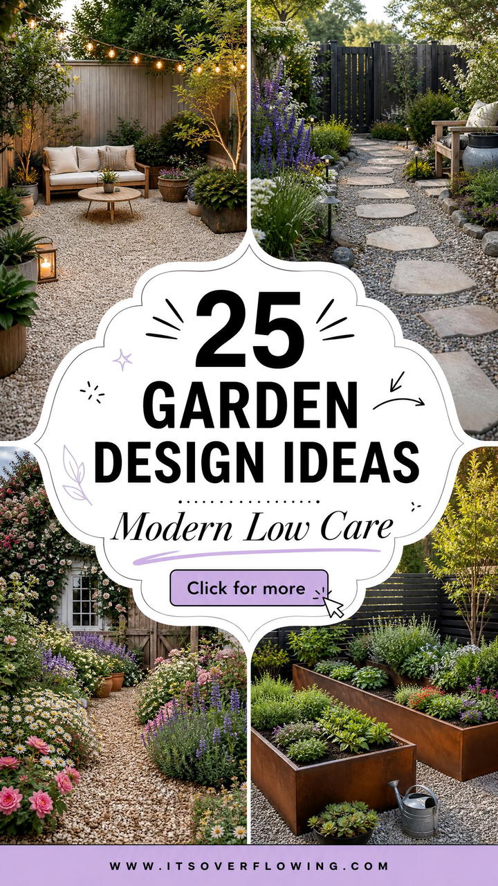 25 garden design ideas with gravel gardens Modern Low-Care - 25 garden design ideas with gravel gardens: Modern Low-Care