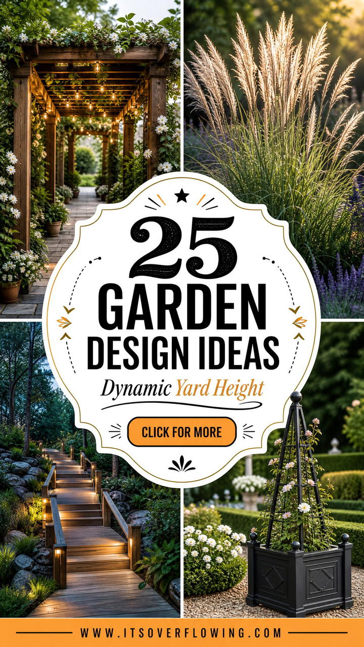 25 garden design ideas with height variation Dynamic Yard Style - 25 garden design ideas with height variation: Dynamic Yard Style