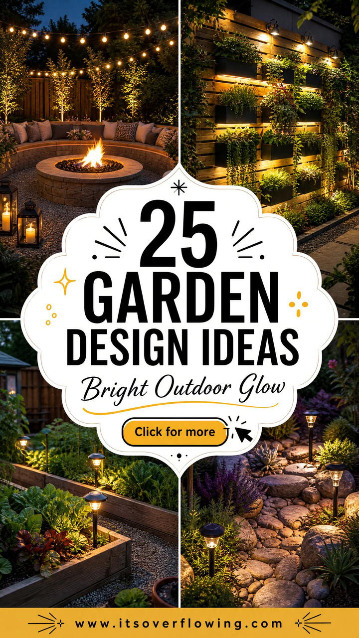 25 garden design ideas with lighting plans Bright Outdoor Style - 25 garden design ideas with lighting plans: Bright Outdoor Style