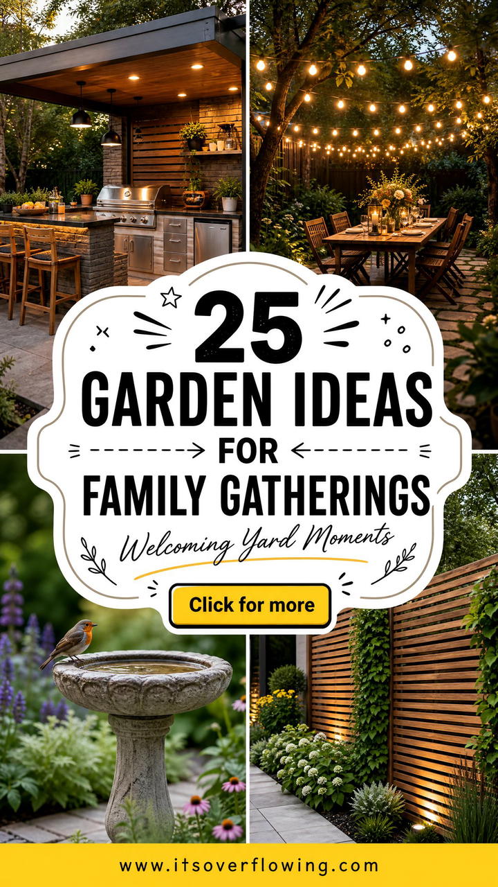 25 garden ideas for family gatherings Welcoming Yard Tips - 25 garden ideas for family gatherings: Welcoming Yard Tips