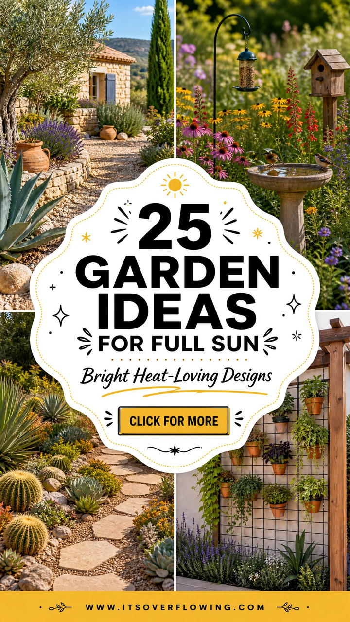25 garden ideas for full sun Bright Heat-Loving Designs - 25 garden ideas for full sun: Bright, Heat-Loving Designs
